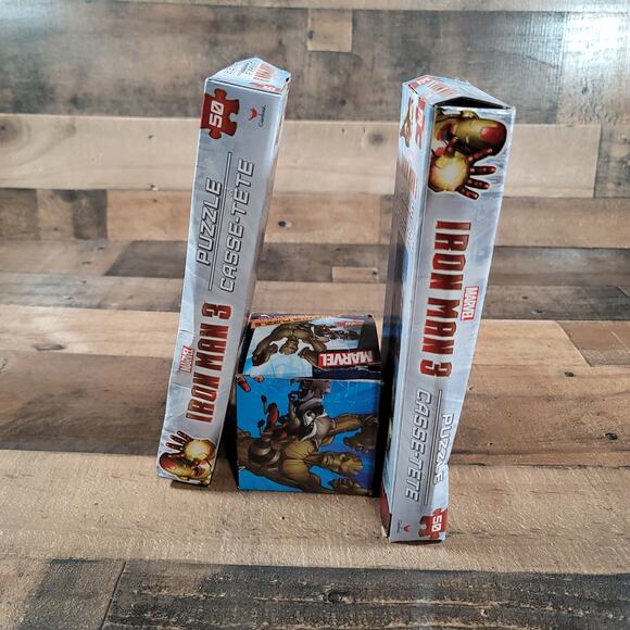 Marvel Iron Man 3 Puzzles set of two and a marvel guardians Puzzle - Picture 9 of 11